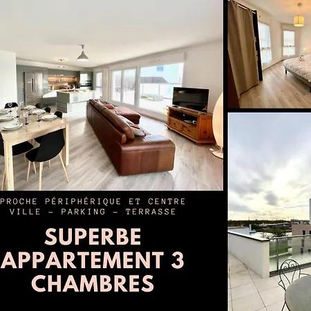 T4 Avec Grande Terrasse Et Parking Prive